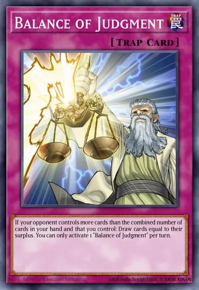 Balanço do Julgamento — Carta Yu-Gi-Oh!