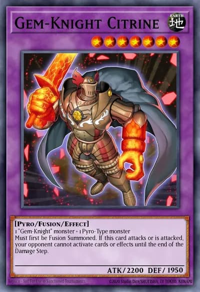 Gem-Knight Citrine — Carta Yu-Gi-Oh!