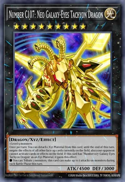Number C107: Neo Galaxy-Eyes Tachyon Dragon — Carta Yu-Gi-Oh!