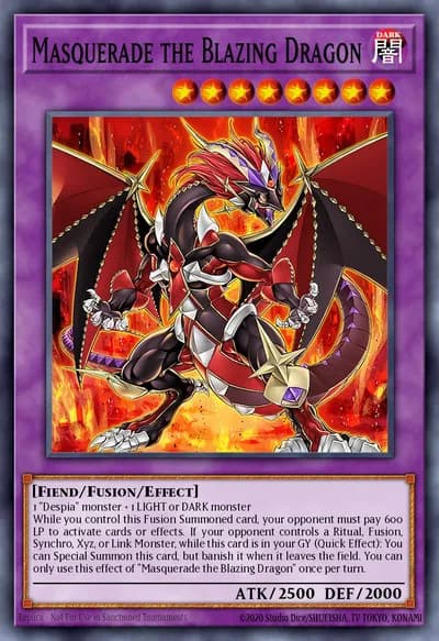 Masquerade the Blazing Dragon — Carta Yu-Gi-Oh!