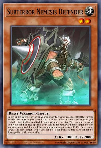 Subterror Nemesis Defensor — Carta Yu-Gi-Oh!