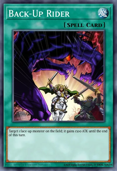 Back-Up Rider — Carta Yu-Gi-Oh!