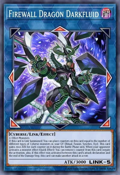 Firewall Dragon Darkfluid — Carta Yu-Gi-Oh!
