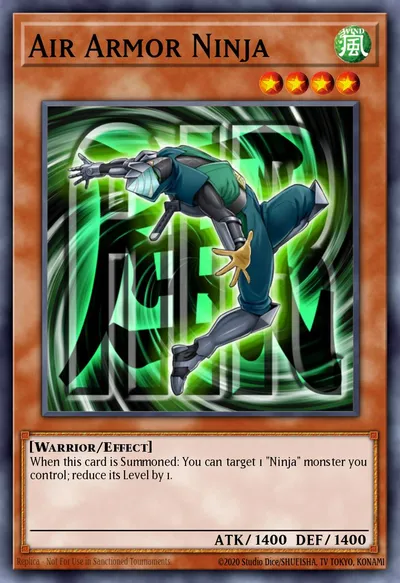Ninja Armadura de Ar — Carta Yu-Gi-Oh!