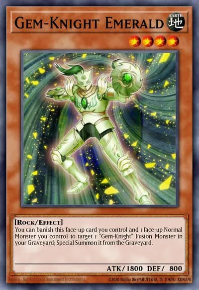 Gem-Knight Emerald — Carta Yu-Gi-Oh!