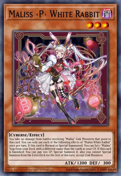 Maliss <P> White Rabbit — Carta Yu-Gi-Oh!