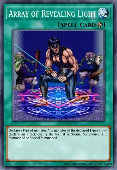 Array of Revealing Light — Carta Yu-Gi-Oh!