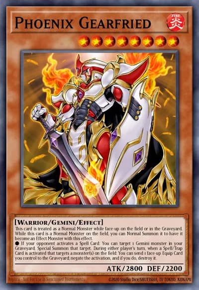 Gearfried Fênix — Carta Yu-Gi-Oh!
