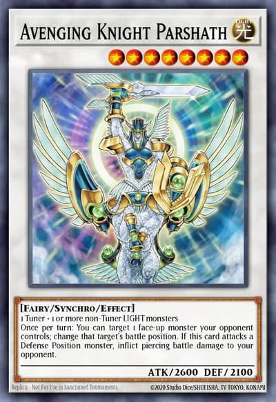 Avenging Knight Parshath — Carta Yu-Gi-Oh!