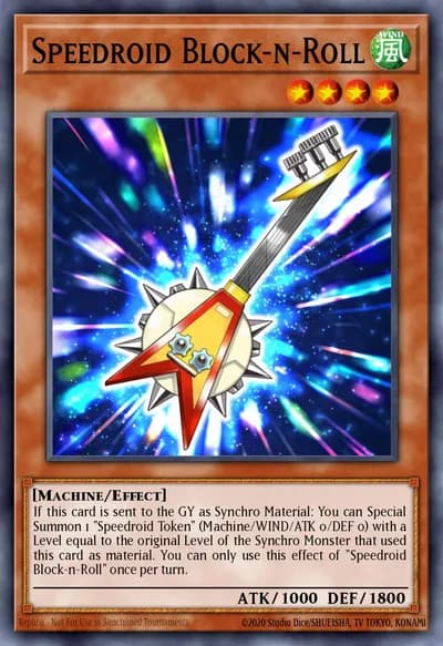 Speedroid Block-n-Roll — Carta Yu-Gi-Oh!