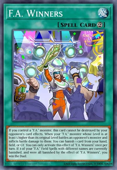 F.A. Winners — Carta Yu-Gi-Oh!