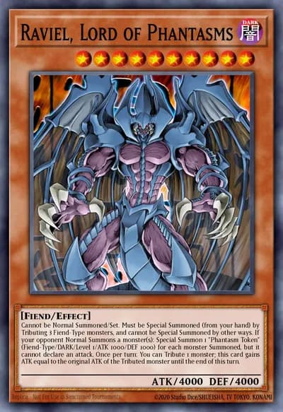 Raviel, Lord of Phantasms — Carta Yu-Gi-Oh!