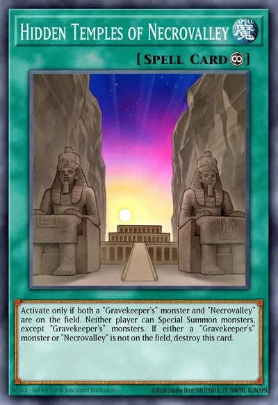 Templos Ocultos de Necrovalley — Carta Yu-Gi-Oh!