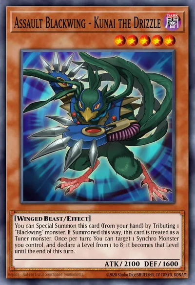 Assalto Asa Negra - Kunai a Garoa — Carta Yu-Gi-Oh!