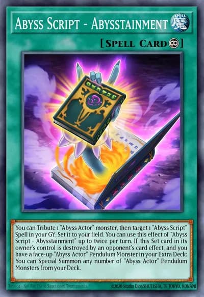 Abyss Script - Abysstainment — Carta Yu-Gi-Oh!