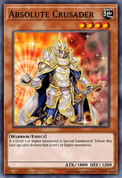 Absolute Crusader — Carta Yu-Gi-Oh!