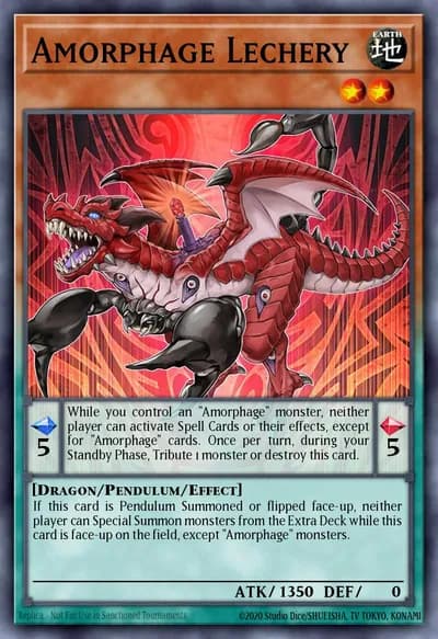 Amorphage Lechery — Carta Yu-Gi-Oh!