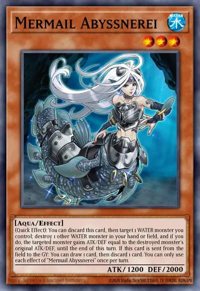Mermail Abyssnerei — Carta Yu-Gi-Oh!