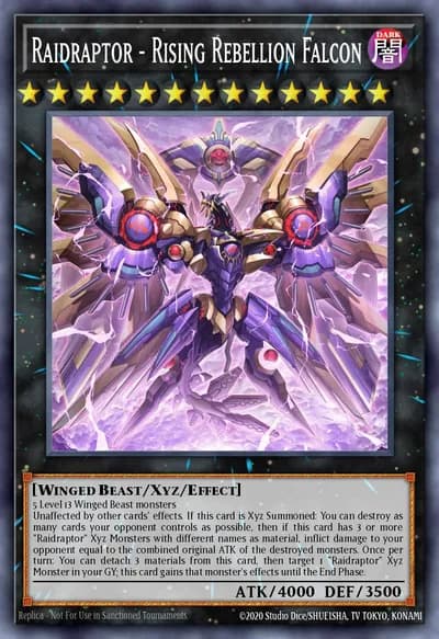 Raidraptor - Rising Rebellion Falcon — Carta Yu-Gi-Oh!