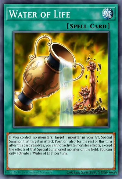 Água da Vida — Carta Yu-Gi-Oh!