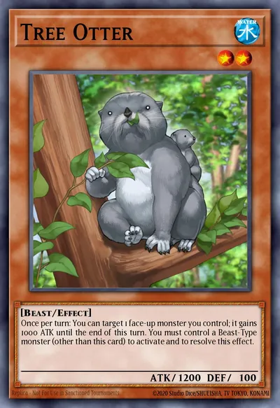 Lontra Arbórea — Carta Yu-Gi-Oh!