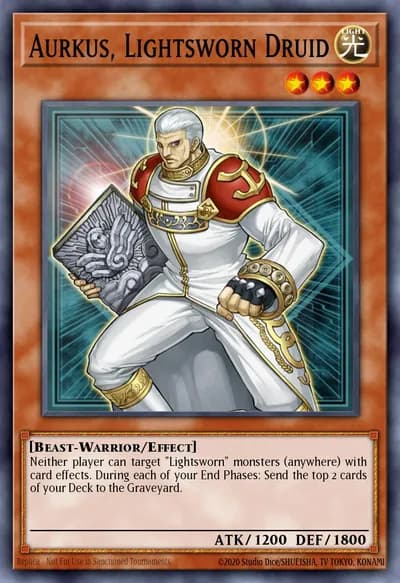 Aurkus, Lightsworn Druid — Carta Yu-Gi-Oh!