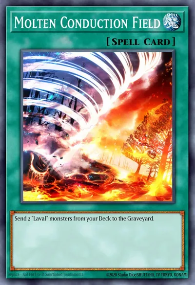 Molten Conduction Field — Carta Yu-Gi-Oh!