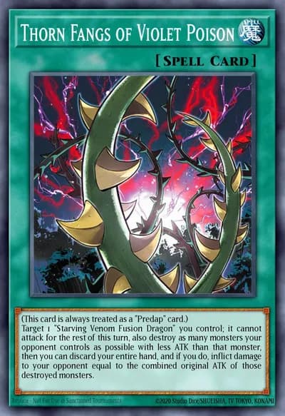 Espinhos Venenosos da Violeta — Carta Yu-Gi-Oh!