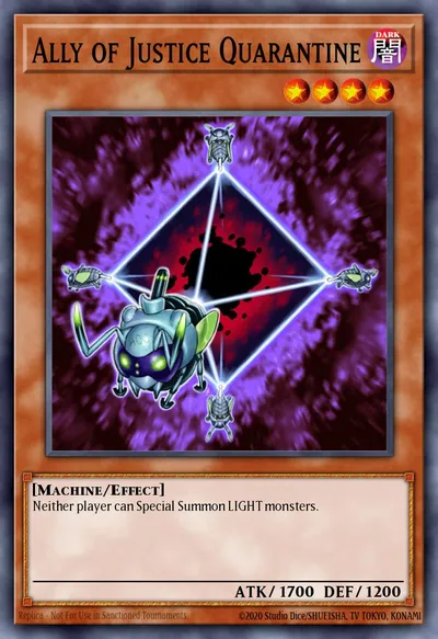 Aliado da Justiça Quarentena — Carta Yu-Gi-Oh!