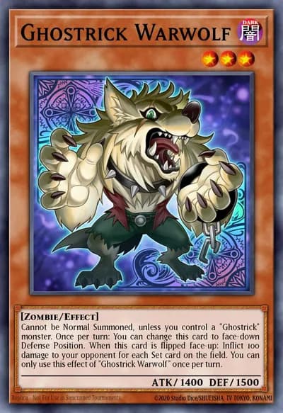 Ghostrick Warwolf — Carta Yu-Gi-Oh!