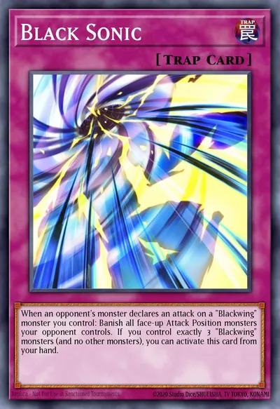 Sônico Negro — Carta Yu-Gi-Oh!