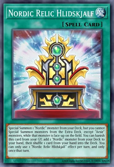 Relíquia Nórdica Hlidskjalf — Carta Yu-Gi-Oh!