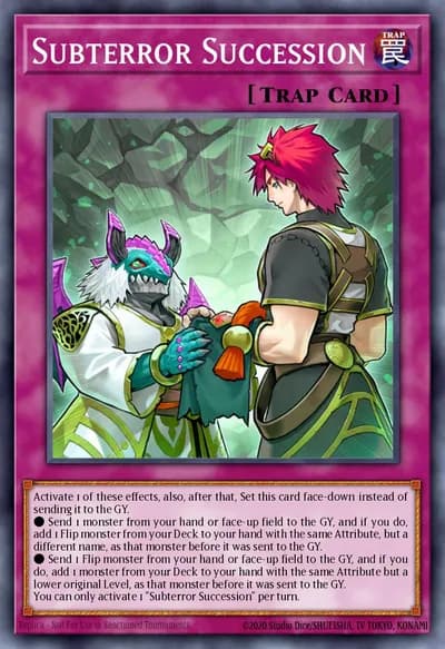 Subterror Succession — Carta Yu-Gi-Oh!