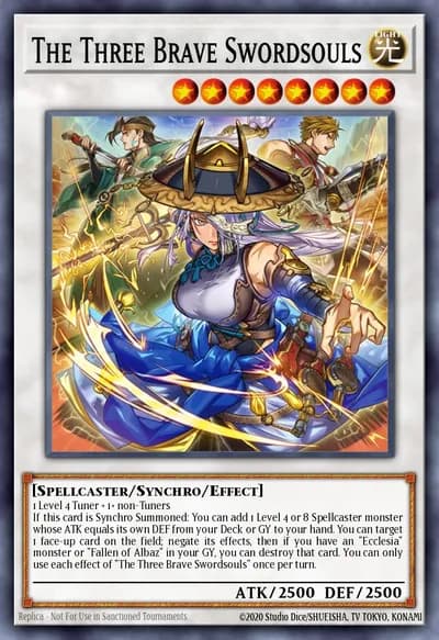 Os Três Valentes Swordsouls — Carta Yu-Gi-Oh!