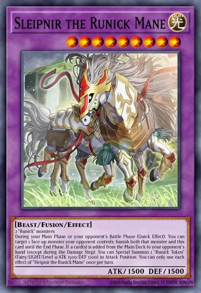 Sleipnir, a Juba Runick — Carta Yu-Gi-Oh!