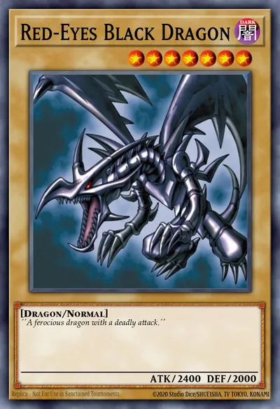 Dragão Negro de Olhos Vermelhos — Carta Yu-Gi-Oh!