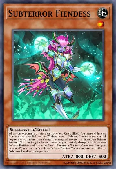 Subterror Fiendess — Carta Yu-Gi-Oh!