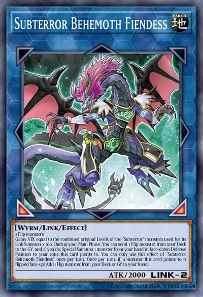 Subterror Behemoth Fiendess — Carta Yu-Gi-Oh!
