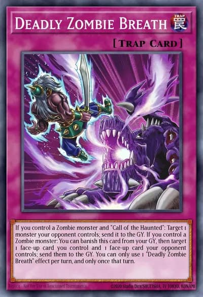 Deadly Zombie Breath — Carta Yu-Gi-Oh!