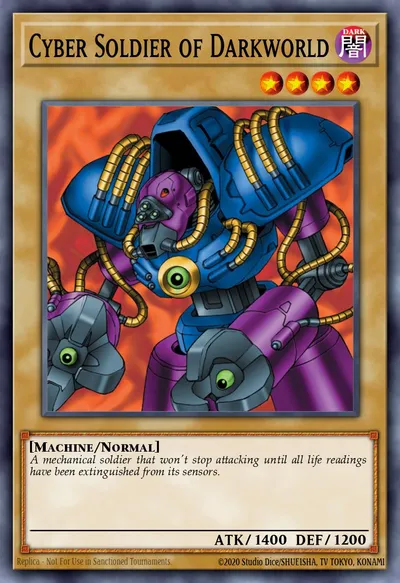 Soldado Cibernético do Mundo Negro — Carta Yu-Gi-Oh!