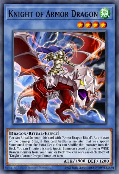 Knight of Armor Dragon — Carta Yu-Gi-Oh!