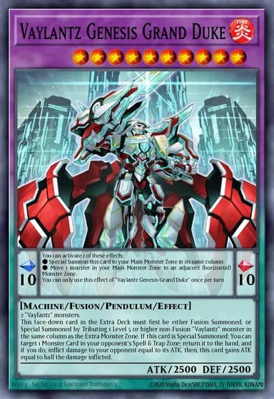 Vaylantz Genesis Grand Duke — Carta Yu-Gi-Oh!