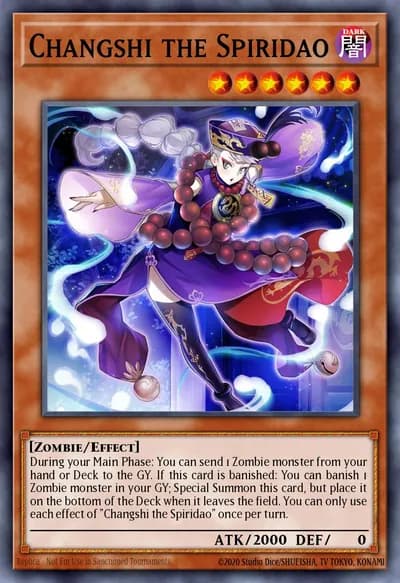 Changshi, o Spiridao — Carta Yu-Gi-Oh!