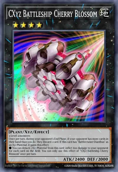 CXyz Battleship Cherry Blossom — Carta Yu-Gi-Oh!