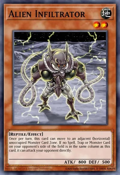 Infiltrante Alienígena — Carta Yu-Gi-Oh!