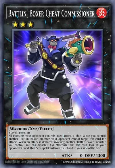 Battlin' Boxer Cheat Commissioner — Carta Yu-Gi-Oh!