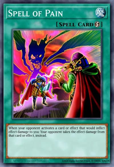 Feitiço da Dor — Carta Yu-Gi-Oh!