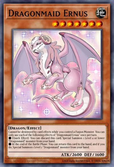 Dragonmaid Ernus — Carta Yu-Gi-Oh!