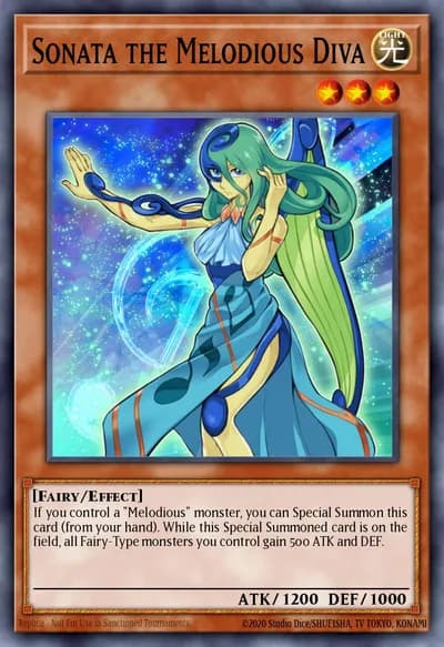 Sonata, a Diva Melodiosa — Carta Yu-Gi-Oh!