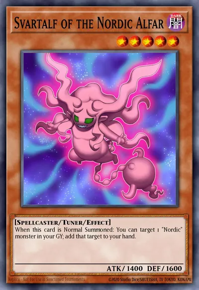 Svartalf dos Alfares Nórdicos — Carta Yu-Gi-Oh!